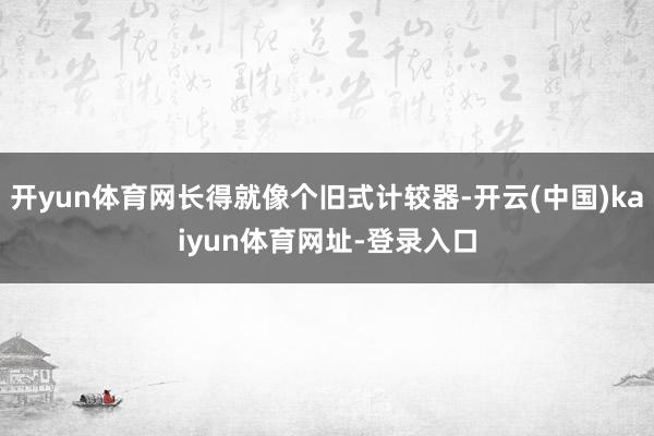 开yun体育网长得就像个旧式计较器-开云(中国)kaiyun体育网址-登录入口