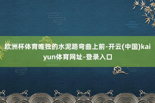 欧洲杯体育唯独的水泥路弯曲上前-开云(中国)kaiyun体育网址-登录入口