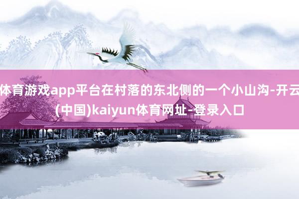 体育游戏app平台在村落的东北侧的一个小山沟-开云(中国)kaiyun体育网址-登录入口