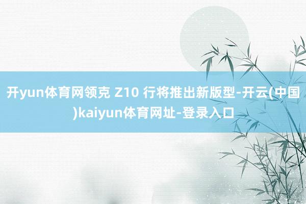 开yun体育网领克 Z10 行将推出新版型-开云(中国)kaiyun体育网址-登录入口