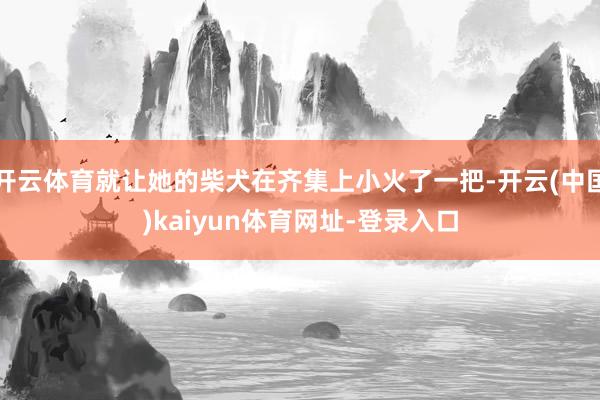 开云体育就让她的柴犬在齐集上小火了一把-开云(中国)kaiyun体育网址-登录入口