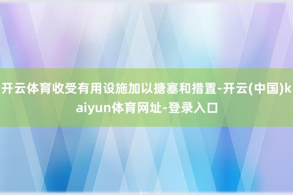 开云体育收受有用设施加以搪塞和措置-开云(中国)kaiyun体育网址-登录入口
