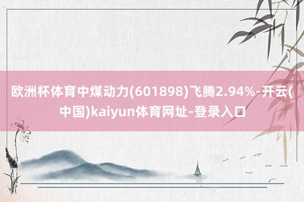欧洲杯体育中煤动力(601898)飞腾2.94%-开云(中国)kaiyun体育网址-登录入口
